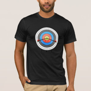 Le T-shirt des hommes de cible de tir à l'arc