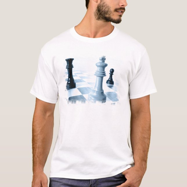 Le T-shirt des hommes de conception d'échecs (Devant)