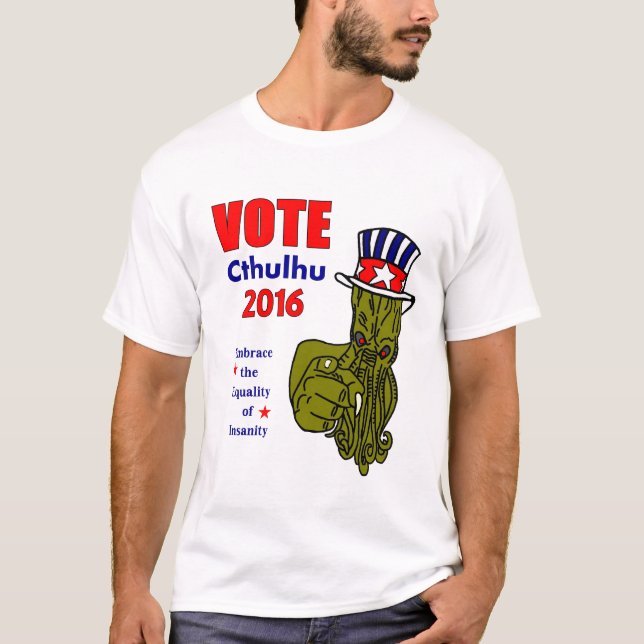 Le T-shirt des hommes de Cthulhu 2016 de vote (Devant)