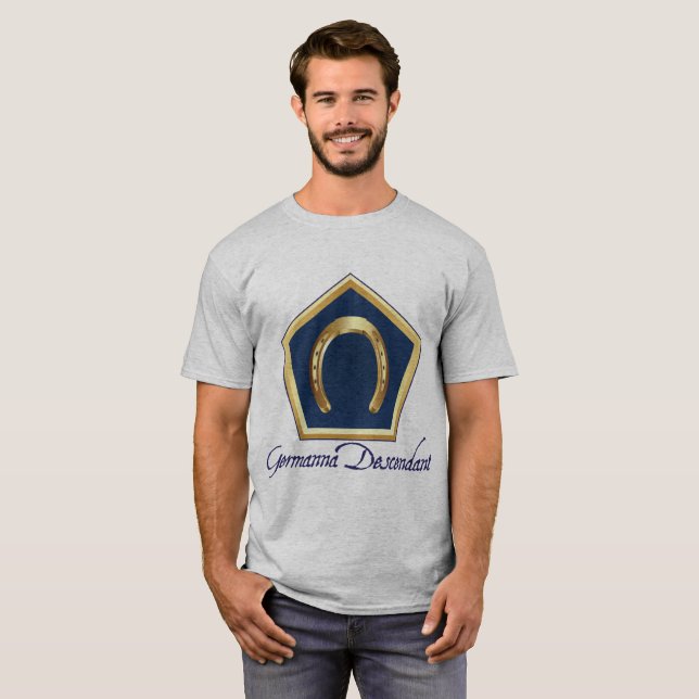 Le T-shirt des hommes de descendant de Germanna (Devant entier)
