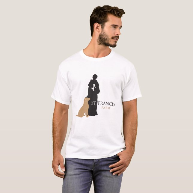 Le T-shirt des hommes de ferme de LCAR St Francis (Devant entier)