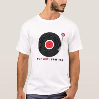 Le T-shirt des hommes de frontière de vinyle