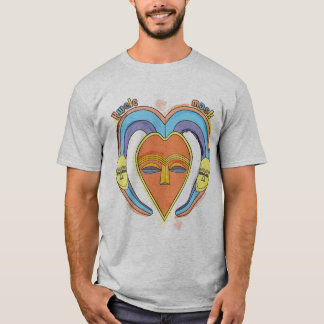 Le T-shirt des hommes de masque de Kwele