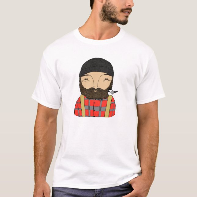 Le T-shirt des hommes de région boisée de hippie (Devant)