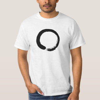Le T-shirt des hommes de symbole de cercle de zen
