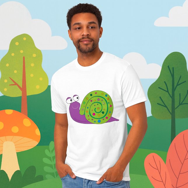 Le T-shirt des hommes décorés d'escargot (Créateur téléchargé)