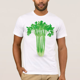 Le T-shirt des hommes frais de céleri