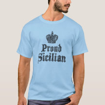 Le T-shirt des hommes siciliens fiers de la Sicile