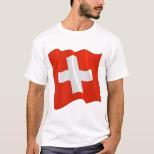 Le T-shirt des hommes suisses de drapeau