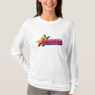 Le T-shirt des longues femmes de douille de logo