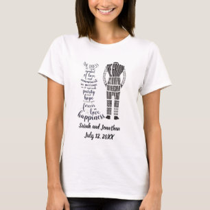Le T-shirt des Vœux de Mariage de la Mariée et du