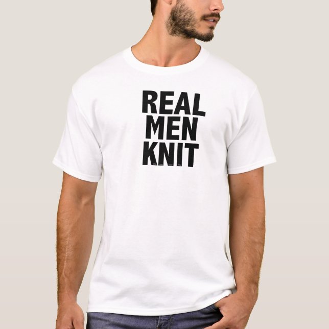 Le T-shirt des VRAIS d'HOMMES hommes de KNIT (Devant)