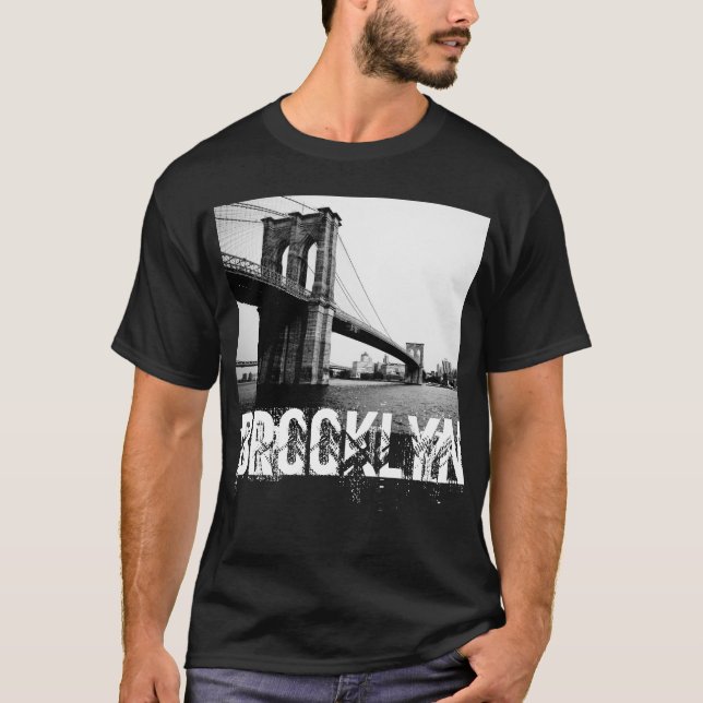Le T-shirt d'hommes de pont de Brooklyn (Devant)
