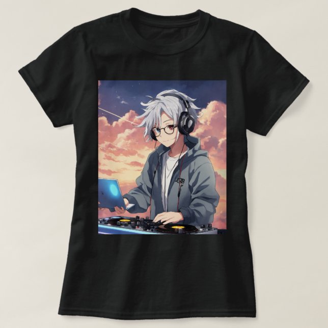 Le t-shirt DJ est typiquement doté d'une (Design devant)