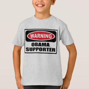 Le T-shirt d'OBAMA de l'enfant de avertissement de