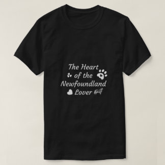 Le T-Shirt du cœur de l'amant de Terre-Neuve
