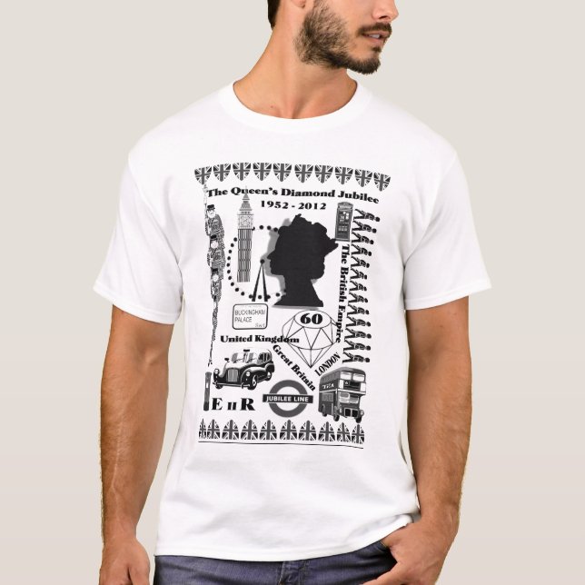 Le T-shirt du jubilé de diamant de Queens (Devant)