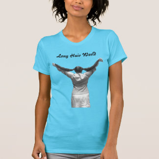 Le T-shirt du monde des cheveux longs