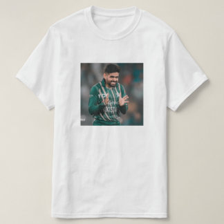 "Le t-shirt élégant Babar Azam - Célébrer le Pakis