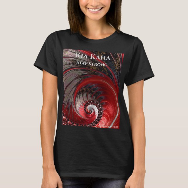 Le T-shirt féminin sur le thème de Kia Kaha Stay S (Devant)