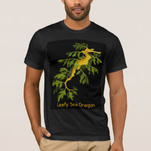 Le T-shirt feuillu de dragon de mer