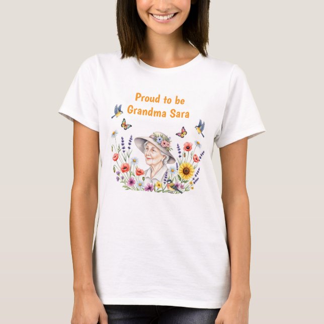 Le T-shirt floral de grand-mère (Devant)
