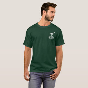 Le T-shirt foncé de base des hommes avec le logo