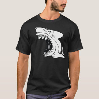 Le T-shirt foncé des hommes de requin