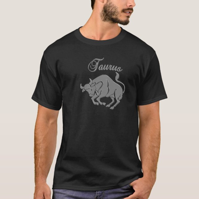 Le T-shirt foncé des hommes de Taureau (Devant)