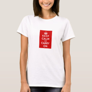 Le T-shirt gardent le calme et continuent