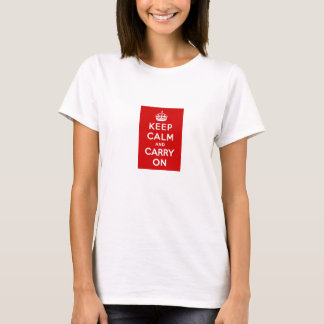 Le T-shirt gardent le calme et continuent