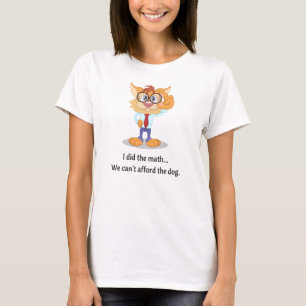 Le T-shirt graphique de chat des femmes