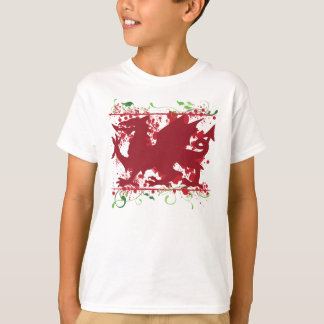 Le T-shirt léger de Gallois de l'enfant rouge de