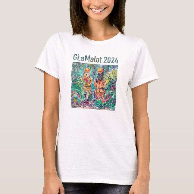 Le T-shirt "officiel" GLaMalot 2024 de Ladie (Devant)