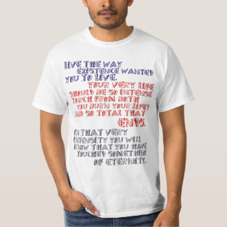 Le T-shirt Osho de l'homme. Vivent l'existence de
