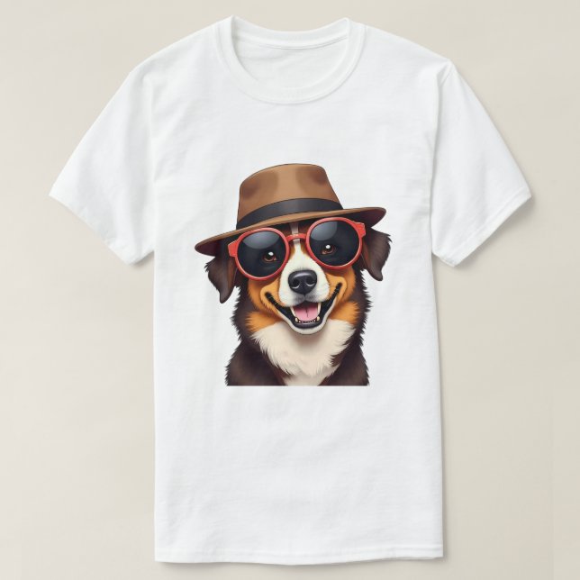 Le T-shirt père-chien (Design devant)