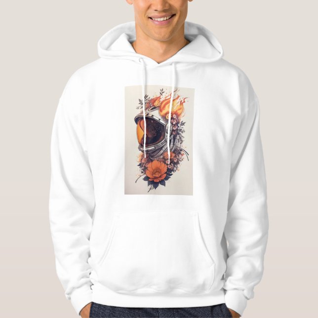 Le T-shirt sweat - shirt à capuche 'Burning Astron (Devant)