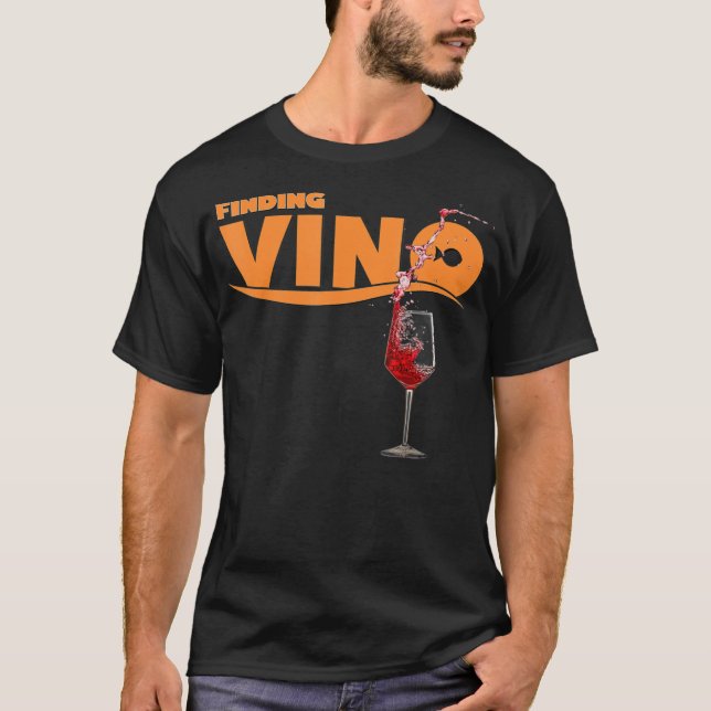 Le T-shirt Vino pour les amateurs de vin (Devant)