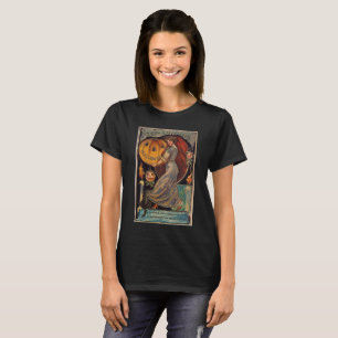 Le T-shirt vintage des femmes d'image de Halloween
