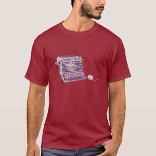 Le T-shirt vintage des hommes de clavier et de