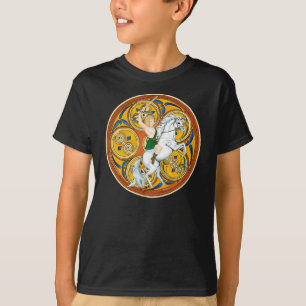 Le T-shirts celtique de l'enfant, guerrier