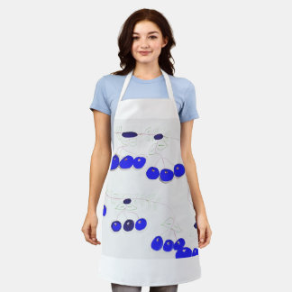 Le tablier aux bleuets