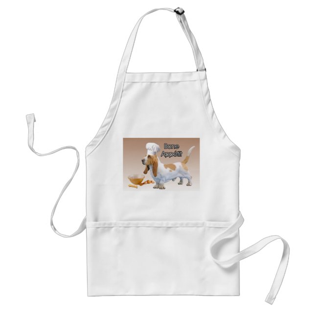 Le tablier du chef d'Appetit d'os de Basset Hound (Devant)