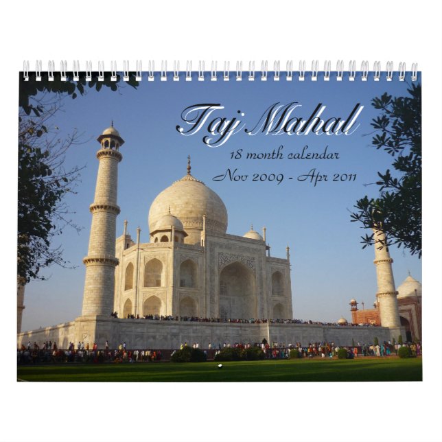 le Taj Mahal calendrier de 18 mois (Protection)