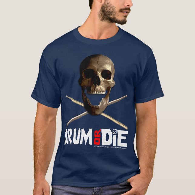 Le "tambour ou meurent" T-shirt de marine (Devant)