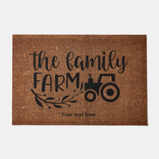 Le tapis de porte de ferme familial (Devant)