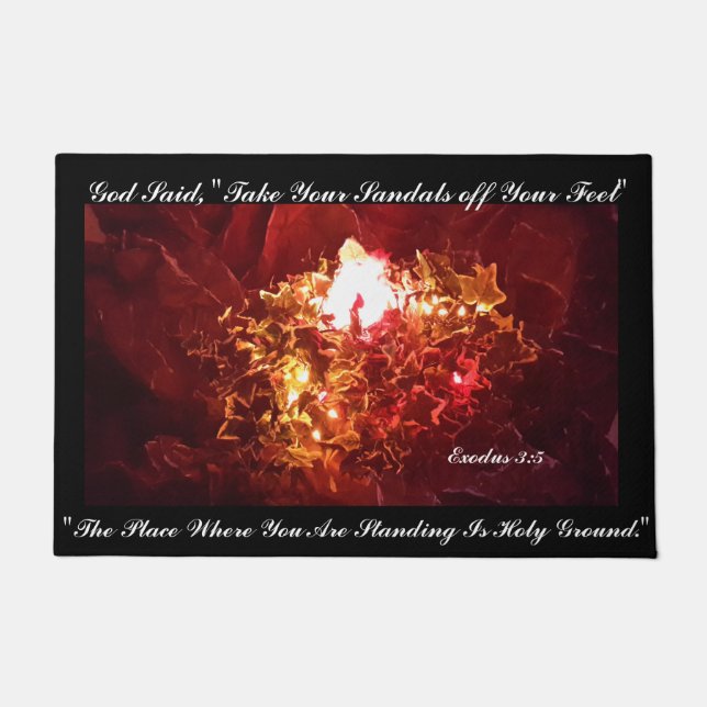 Le tapis de porte "The Burning Bush" (Devant)