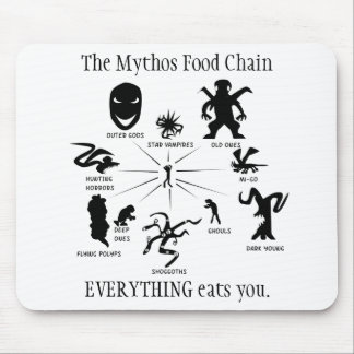 Le tapis de souris de chaîne alimentaire de Mythos