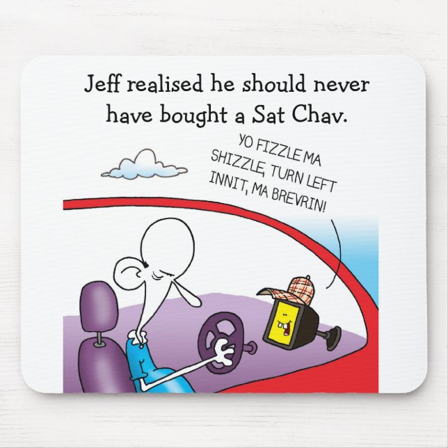 Le tapis impair de souris de SAT Chav de peloton (Devant)