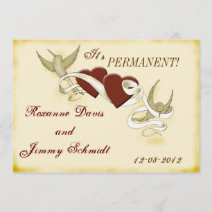 Le tatouage vintage a inspiré le faire-part de